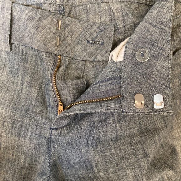 Joes Chambray Pants Women's 26 Wide Leg Light Weight Blue Mid Rise Casual - Picture 3 of 5